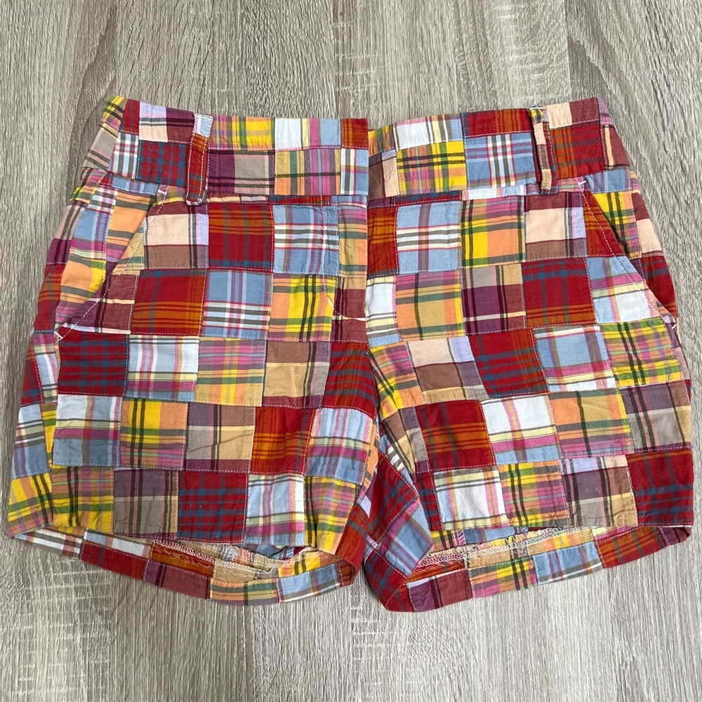 Plaid Patchwork J. Crew Shorts